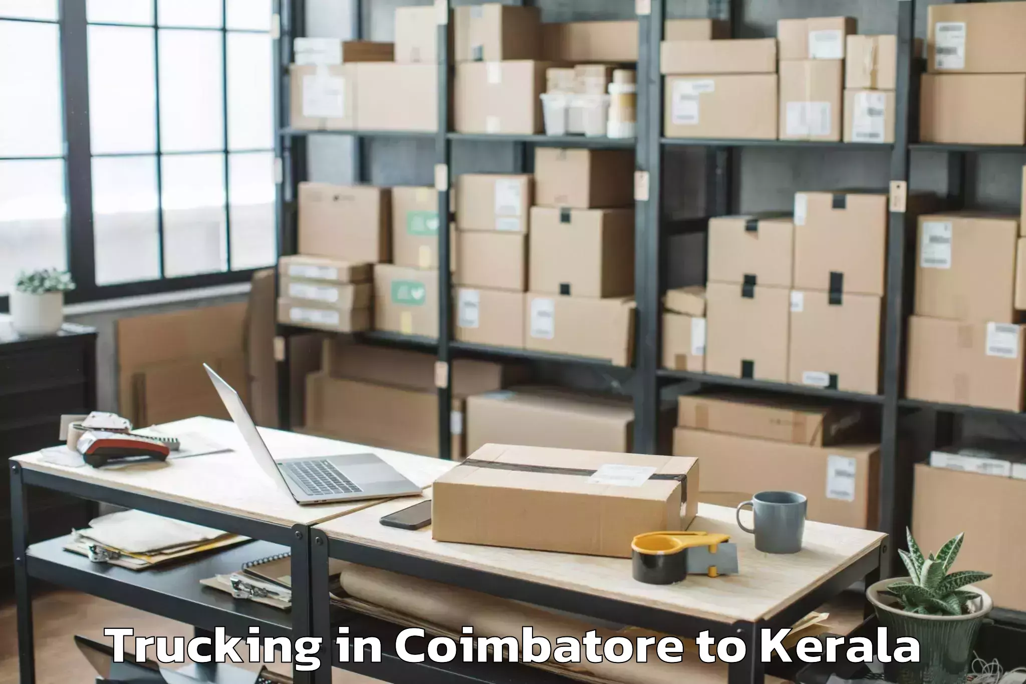 Top Coimbatore to Meenachil Trucking Available